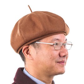 deaizaka.biz Painter's Hat, Cartoonist Beret, Artist's Basque Beret, Men's Wool Felt, Classic Standard, Adult Status, Thick Solid Type, Braun