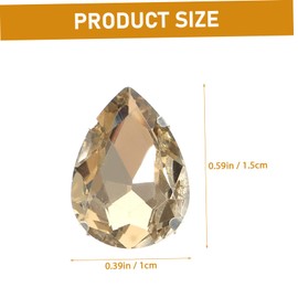 jojofuny 50Pcs DIY Rhinestone Claw Decorations for Clothes Hand Sewing Ornaments Glittering Crystal Crafts for Fashion Accessories and Creative Projects Smoky Yellow Citrine