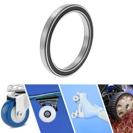ACROPIX 6826VV Deep Groove Ball Bearings P5 130x165x18mm Lubricated Bearings Double Rubber Seal Black Silver Tone Scooter Skateboard Wheel