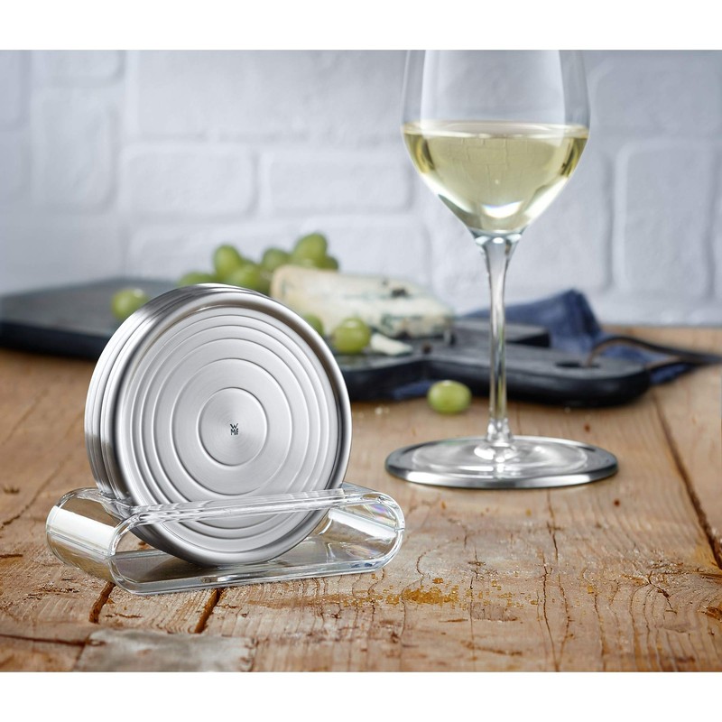 WMF Loft Coaster Set, Silver, 7-Piece