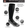 Dickies Men's Light Comfort Compression Over-The-Calf Socks, Black (4 Pairs),