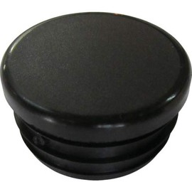Alinco AC333K2 Resin Cap for Round Pipe 50, Black, Pack of 2