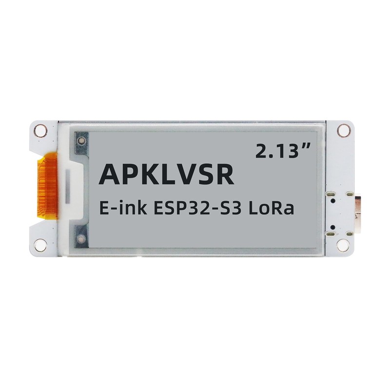 APKLVSR 2.13 Inch E-Ink LoRa Display Module, ESP32-S3 LoRa USB