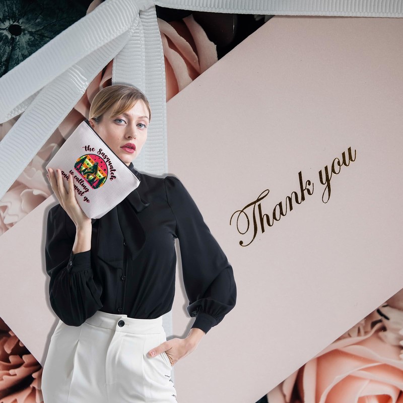 Sasquatch Gift Sasquatch Forest Hiking Makeup Bag Sasquatch Lover Gift