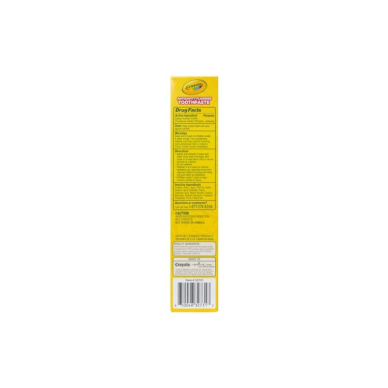 Brush Buddies Crayola Silly Scents Flavored Kids Toothpaste with Fluoride,