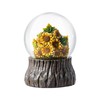 Glitzhome Fall Sunflower & Pumpkin Resin Waterglobe 6" H -