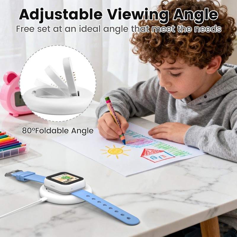 Compatible with SyncUP Kids Watch Charger Stand Dock, Portable &