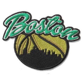 MJshop29 Rugby Fan City of Boston Basketball Fan Favorite Team Iron On Patches for Clothing Backpacks Jeans Motorcycle Patch Sew On Custom Jackets Hats Tactical Bags