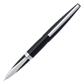 Sheaffer Taranis Fine Nib Fountain Pen, Stormy Night, Chrome Trim (E0944043-PB2)
