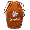 Crown Royal Bag with Drawstring | Burnt Orange with Snow