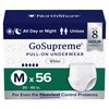 NorthShore GoSupreme Overnight Incontinence Underwear, 8-Hour Pullup Style, Medium, 56