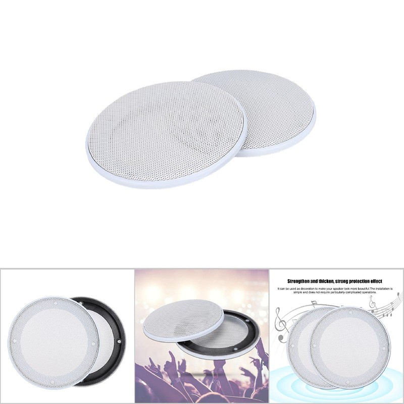 White Round Speaker Cover Ceiling Speaker White Cover Metal Cold