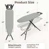 Yaheetech Ironing Board, Compact Iron Board with Cord Holder, Steam