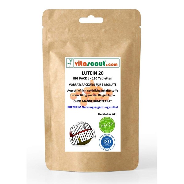 Vitascut® Lutein 20 II 180 Tablets 10 mg for 3
