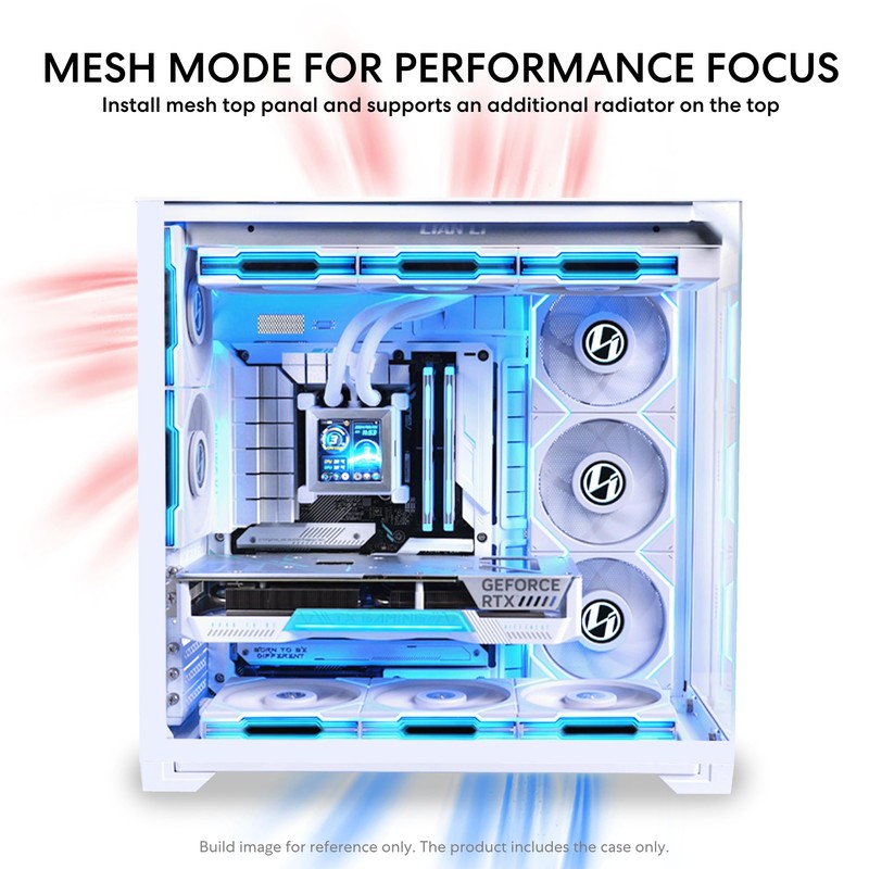 Lian Li O11Vision Compact White-Steel-Tempered Glass ATX Mid Tower Computer