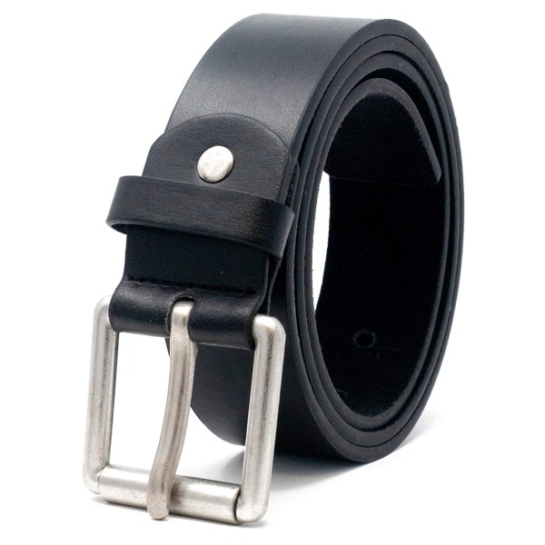 Ossi Mens 38mm Smart Casual Jeans Black Belt Size 32"