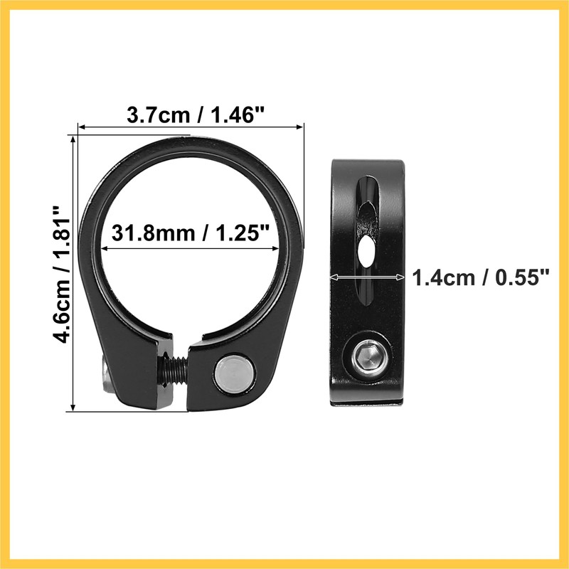 BULLSPANN Bicycle Seatpost Clamp Seatpost Adapter Replacement for Bicycle 31.8mm