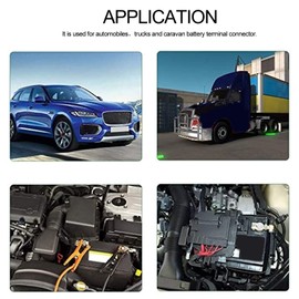 Aramox Battery Cable Terminal, 10Pair Battery Cable Terminal Clamps Connectors Set Positive Negative Fit for