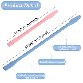 10 varillas de silicona para mezclar pintura epoxi DIY manualidades, 2 tamaños