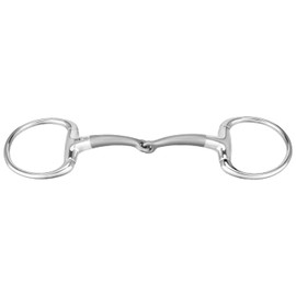 SPRENGER SATINOX Olive Head Snaffle 14 mm Single Broken Rustproof Stainless Steel 135 mm Width