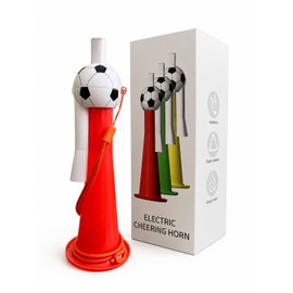 LUCYLANKER Electric Vuvuzela Stadium Horn, Loud Battery Powered Noise Maker, Hands-Free Soccer Cheer Horns with Button Control, Portable Football Fan Horn for Sports Games, Tailgates & Parties