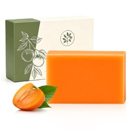 Deodorizing Persimmon Soap for Old People Smell,Persimmon Soap Bar for Body Odor Control,Renewing & Purifying Body Wash with Natural Persimmon Extract for Women & Men All Skins-1PC