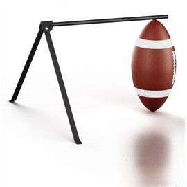 Sungaryard Football Kicking Tee Stand, Portable Field Goal Kicking Holder for Adult & Youth, Pro Metal Place Kickoff Training Practice Stand Equipment Compatible with All Ball Sizes, Black, 1 Pack