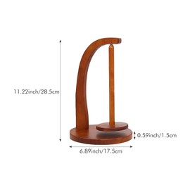 Yarn Holder for Knitting and Crocheting, Wooden Yarn Rack Stand with Slots, Rotatable Yarn Spinner Yarn Ball Holder for Knitting Lovers Supplies Gift