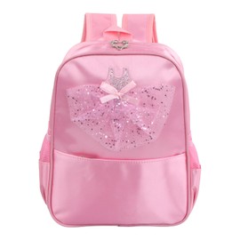 Anseom Girls Ballet Dance Bag Princess Ballet Dance Backpack Children's School Bag Small Duffel Bag, Toddler Student Backpack for Sports Dance Swimming Gymnastics Travel (Pink)