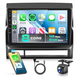 8Core 4GB+64GB 5/6Ghz WiFi Radio for Toyota Tacoma 2005-2013 Car Stereo Android 13 Snapdragon Processor 9 Inch 1280x720 IPS Touchscreen Carplay/Android Auto DSP Hi-Res GPS FM/RDS SWC Camera