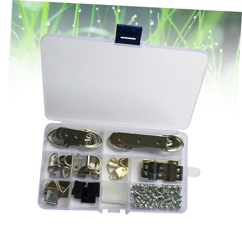 Operitacx 96Pcs Picture Frame Hanging Hooks Kit Photo Hanger with
