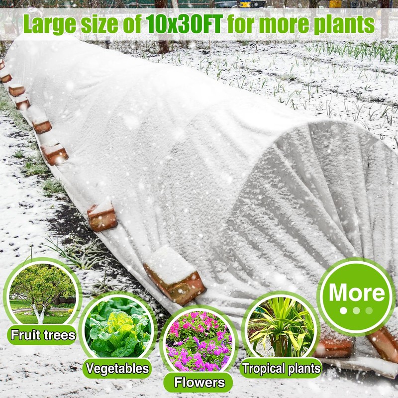 Alphatool 10 ft x 30 ft Plant Covers Freeze Protection
