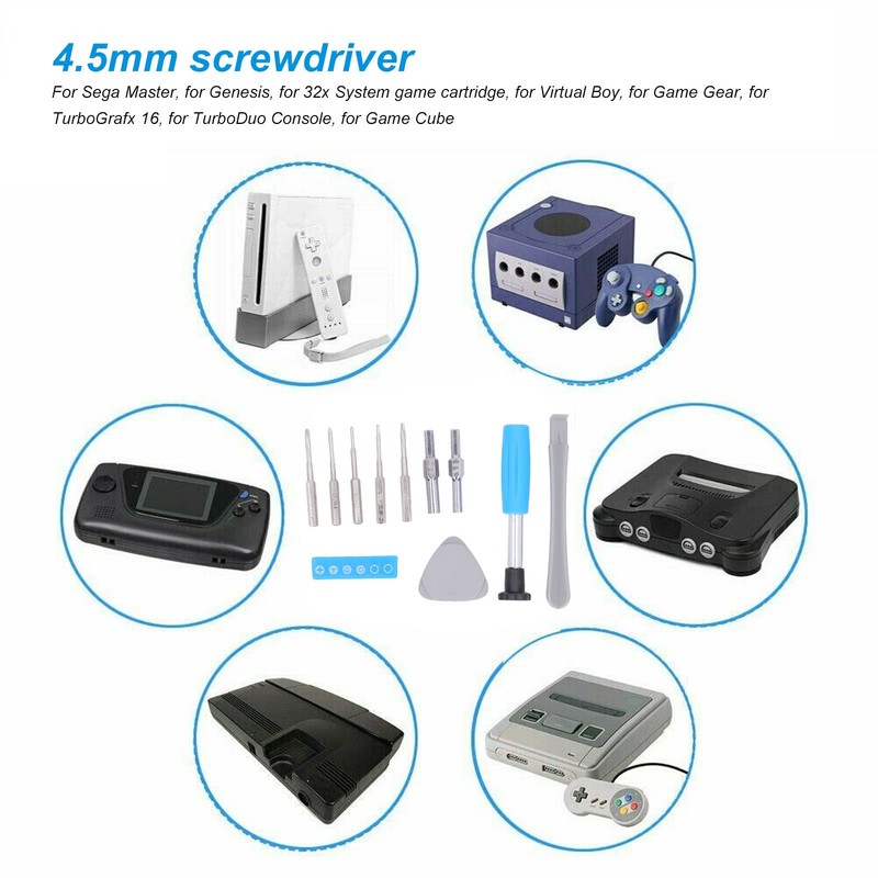 Kit de Herramientas de Reparación de Destornilladores para Switch SNES