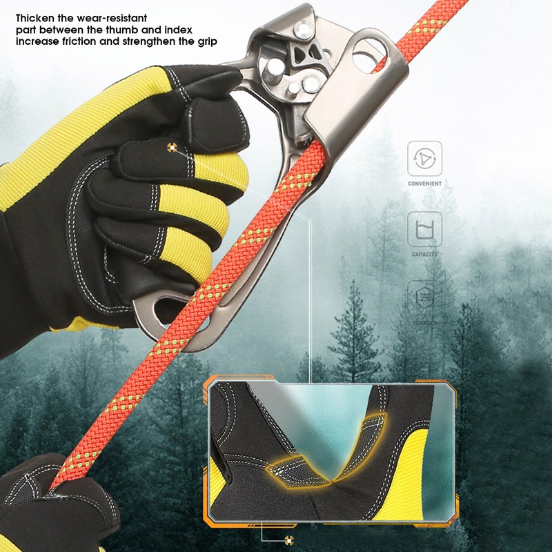 Outdoor Safety Gloves Protective AntiSlip Hand Wear for Climbing Hiking