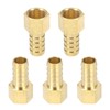 sourcing map Brass Barbed Fitting 3/8" NPT Female to 1/2"