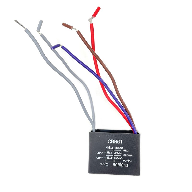 New CEILING FAN CAPACITOR CBB61 4.5uf + 6uf + 5uf