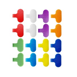 XORVIDN Cable Labels, for Organizing Wires and Identification, Multicolored Handwriting Cable Tags,Cable Tags and Wire Tags for Cable Management and Identification (Oval / 16 Pcs/Multicolor)