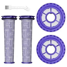 Filters Replacement for Dyson DC41 DC65 DC66 UP13 UP20 UP30 Animal, Multi Floor and Ball Vacuum Ball Animal 2 Ball Animal 3, 2 Pack Post Filters & 2 Pack Pre Filter Replacement Parts