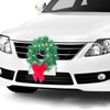 Car Christmas Wreath Decoration with Lights Suitable for Truck SUVs
