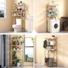 Over The Toilet Storage Rack with 3-Tier Shelves, Space Saver