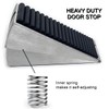 Large Door Stops, Heavy Duty Adjustable Spring Loaded Door Wedge