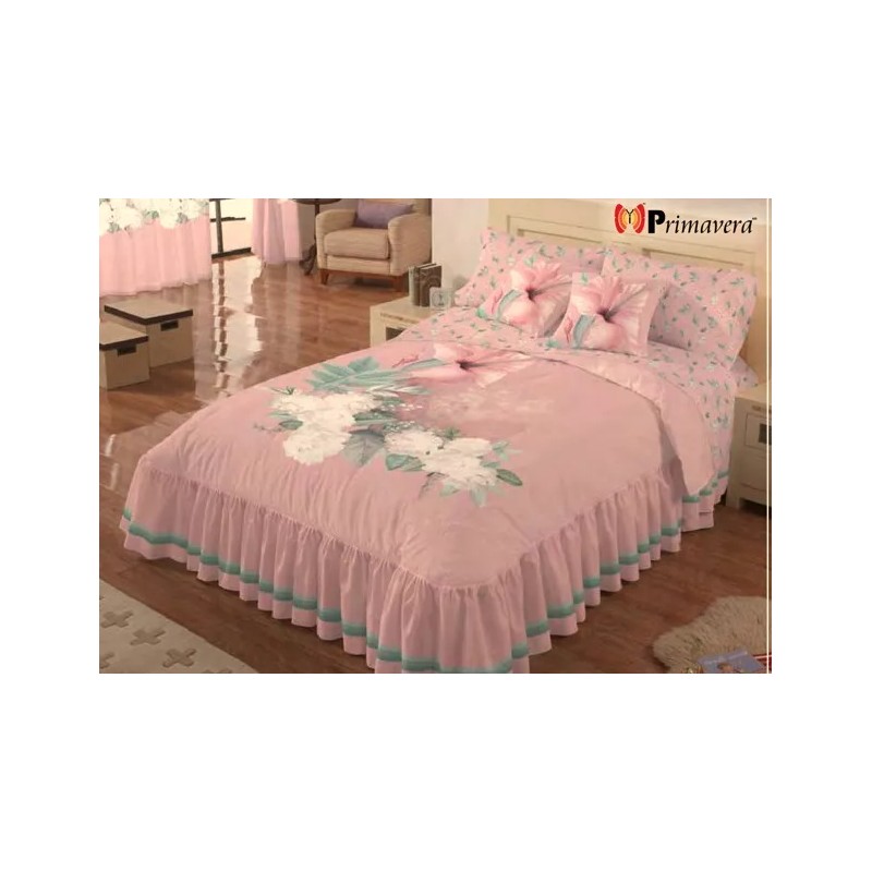 Competition Colcha Lily Rosa Matrimonial + 2 Cojines , Carla