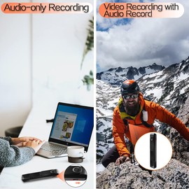 FRAKS 1080P HD Mini Pocket Camera Video Recorder Support Loop Video Recording, Audio-only Recording, 32GB Memory Card Inserted in