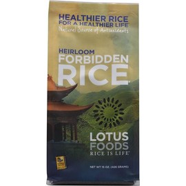 Lotus Foods Heirloom Forbidden Black Rice -- 15 oz - 2 pc