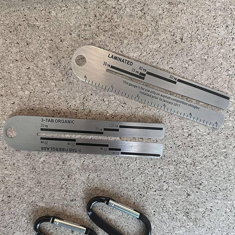 Daiilg 3Pcs Shingle Gauge, 4/09 Shingle Gauge Roof Pitch Gauge
