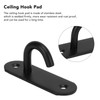 5pcs Ceiling Hook Pad Thickened Black Stainless Steel Baking Painting