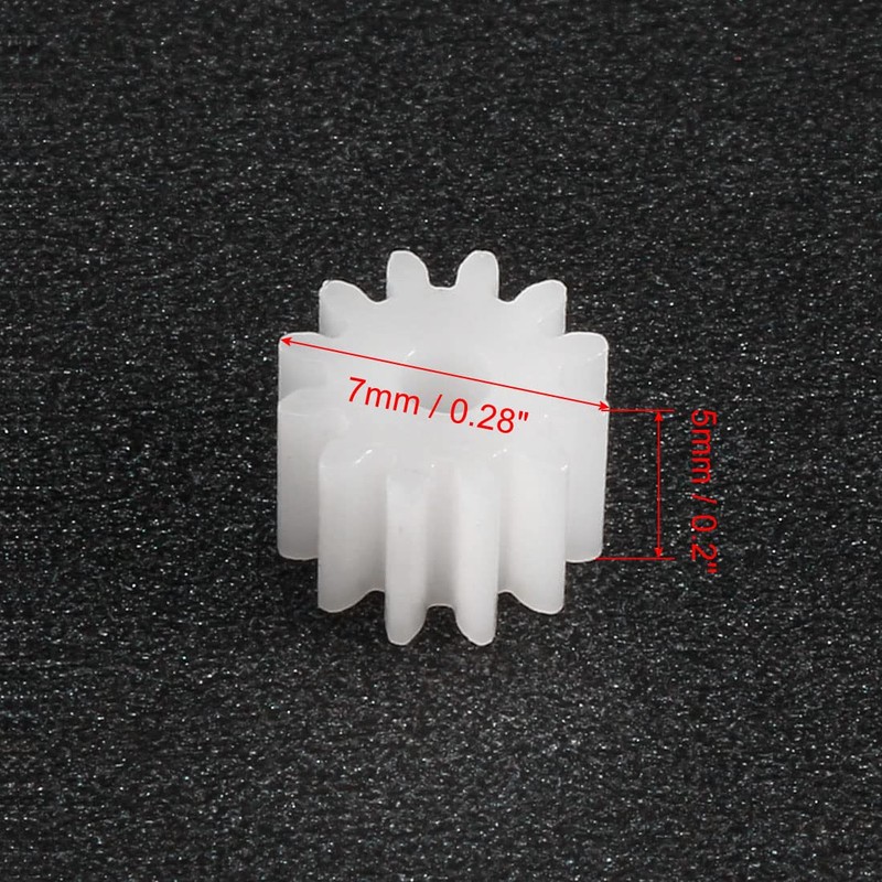 uxcell 30pcs Plastic Gears 12 Teeth Model 122A Reduction Gear