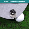 SJDOFU Golf Ball Markers Magnetic Hat Clips Set, 3PCS Golf