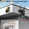 ESCANU Security Cameras Wirelss Outdoor Solar Powered for Home Security,360