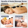 OnVisit Hot Stone Massage Set with Warmer Kit, 10 PCS